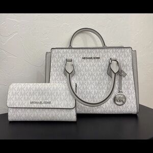 Michael Kors Medium Hope Messenger Bag and Trifold Wallet